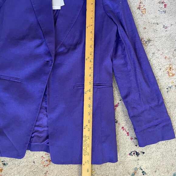 NWT Banana Republic (Factory) purple linen jacket - Picture 7 of 8